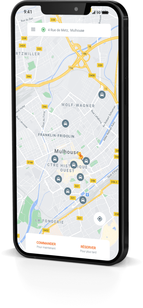 Radio Taxis Mulhouse application mobile